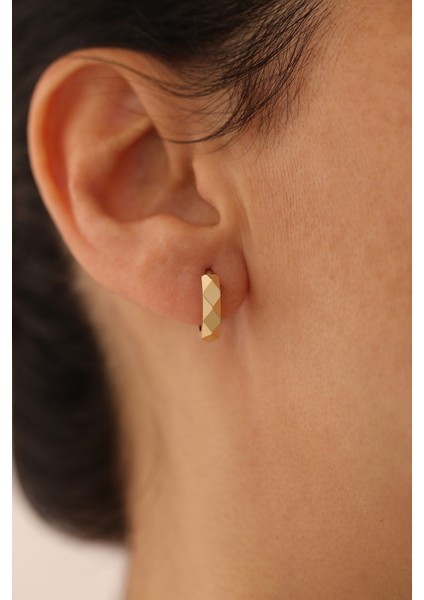 14 Ayar Altın Kristal Halka Küpe fiyatları