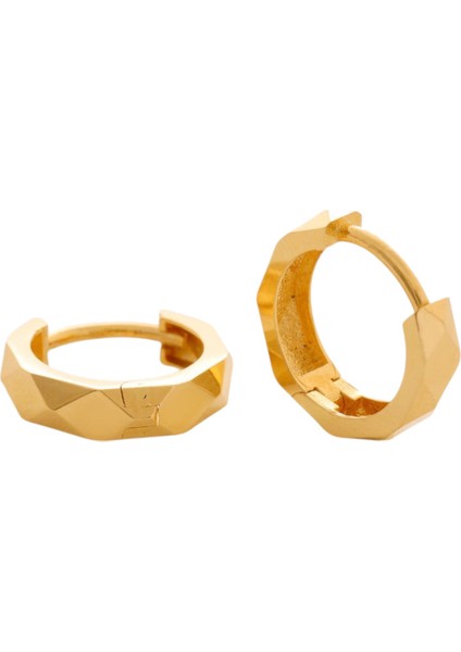 14 Ayar Altın Kristal Halka Küpe fırsatları