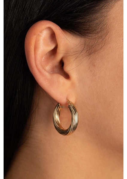 14 Ayar Altın Büyük Burgu Küpe fırsatları