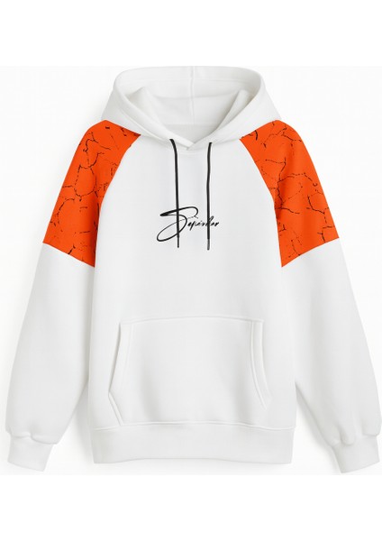 Kapüşonlu Baskılı 3iplik Sweatshirt Hoodie