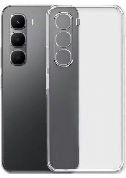 Infinix Hot 60 Pro Kılıf Silikon Şeffaf + Ekran Koruyucu