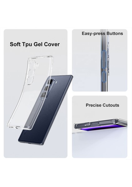 Infinix Hot 60 Pro Kılıf Silikon Şeffaf + Ekran Koruyucu modelleri