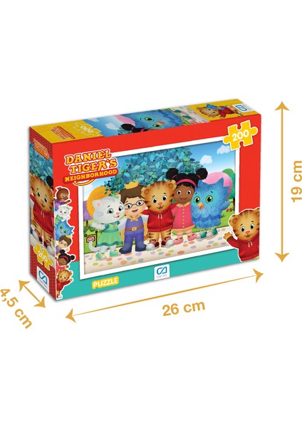 Daniel Tigers - 200 Parçalı Puzzle