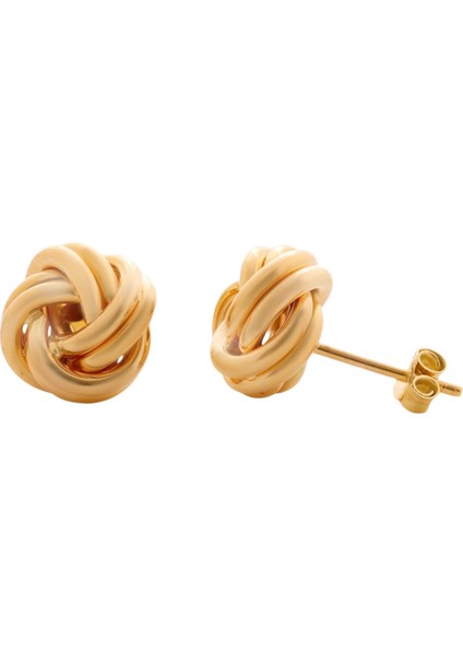 14 Ayar Altın Düğüm Büyük Küpe fırsatları