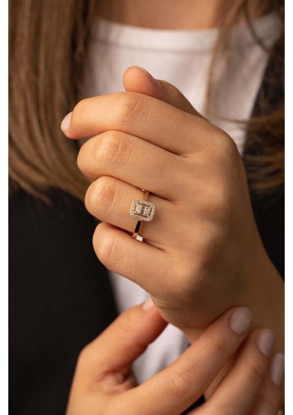 14 Ayar Altın Taşsız Baget Yüzük