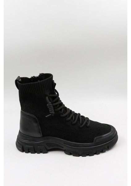 Kışlık Triko Kadın Bot GJ310-22SY - Siyah - 36
