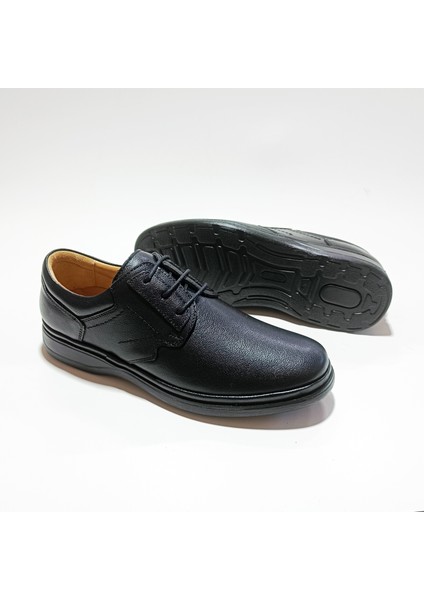 Comfort Erkek Hakiki Deri Ortopedik Ayakkabı Günlük Klasik Baba Ayakkabısı modelleri