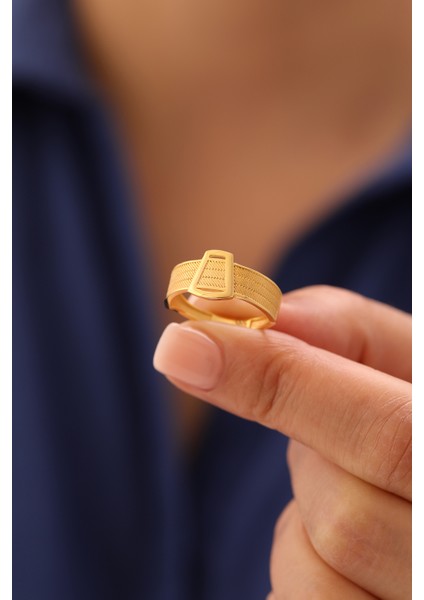 14 Ayar Altın V Kesim Trabzon Hasır Yüzük fiyatları