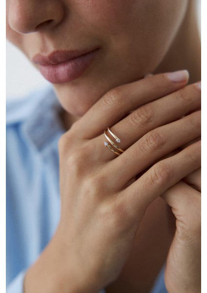 14 Ayar Altın Taşlı Tel Yüzük fiyatları