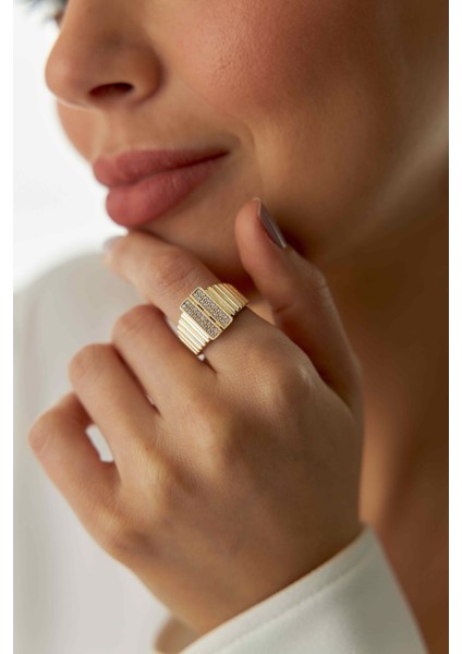 14 Ayar Altın Taşlı T Yüzük fiyatları