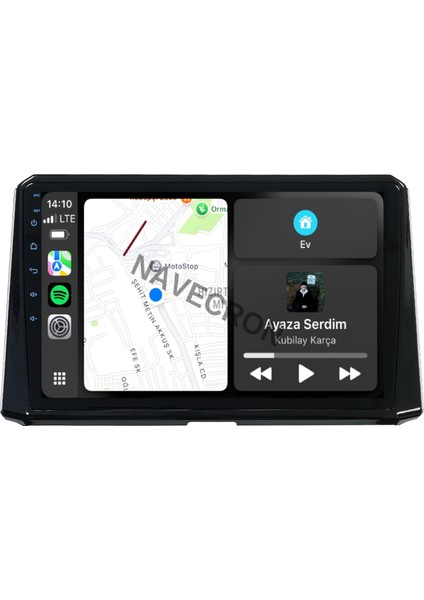 Toyota Corolla 2019+ 10" Uyumlu Android Multimedia Gerçek 4/64 Kablosuz Carplay Geri Görüş Kameralı