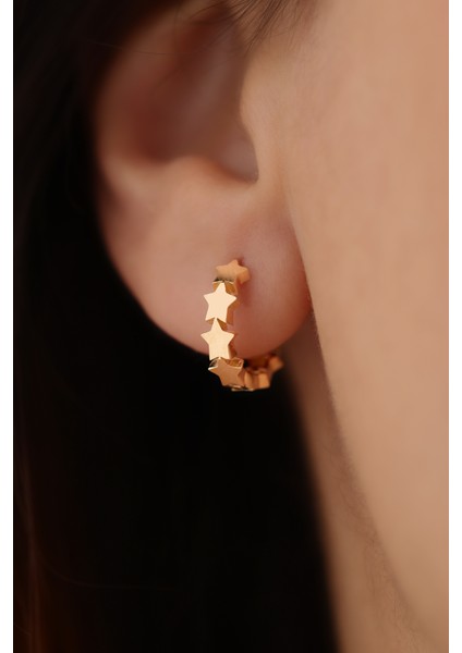 14 Ayar Altın Yıldız Halka Küpe fiyatları