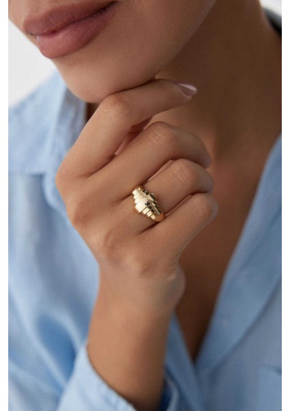 14 Ayar Altın Kruvasan Yüzük fiyatları