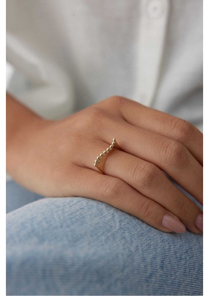 14 Ayar Altın Dalgalı Yüzük fiyatları