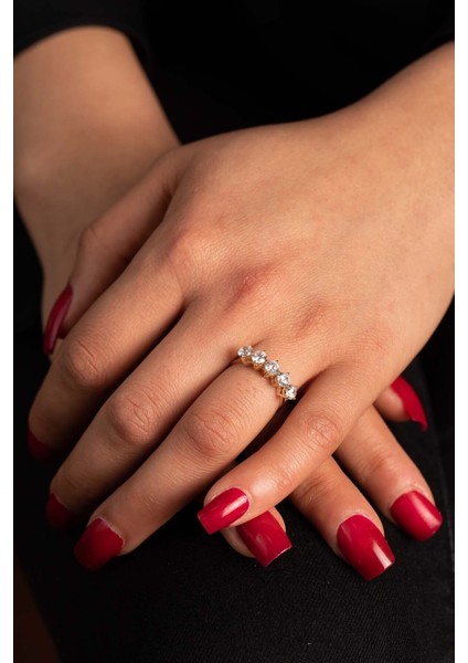 14 Ayar Yeşil Altın Beştaş Yüzük fiyatları