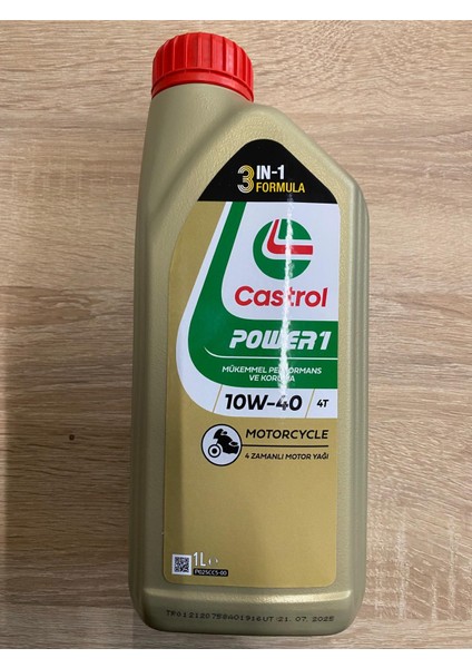 Power 1 Scooter 10W40 4T Sentetik Yağ 1 Lt Scooter Motorları İçin Özel modelleri