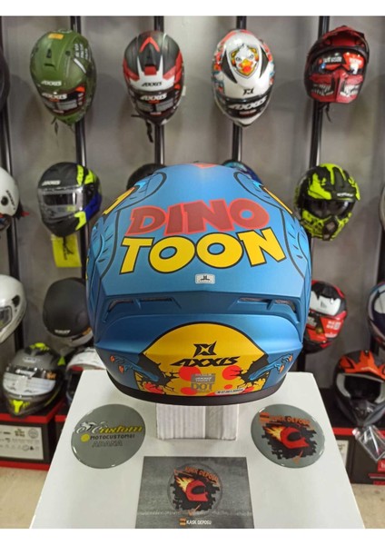 Axxıs Draken S C7 Dinotoon Full Face Kapalı Kask modelleri