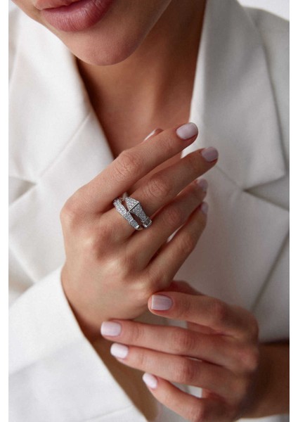 14 Ayar Altın Taşlı Snake Yüzük fiyatları