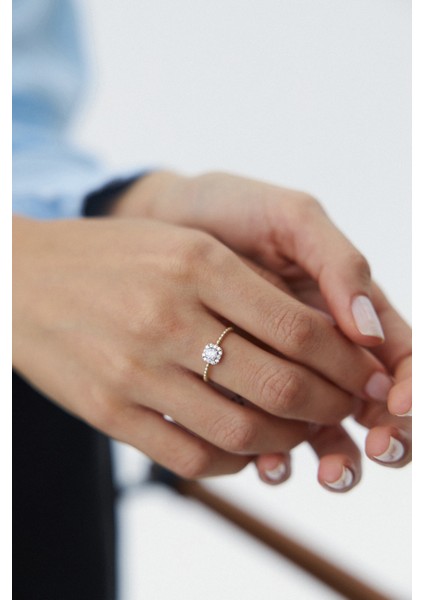 14 Ayar Altın Baget Yüzük