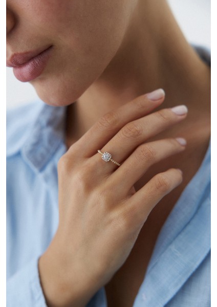 14 Ayar Altın Baget Yüzük modelleri