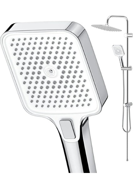 | Valtemo Büyük Boy Butonlu Fonksiyonlu Modern Duş Seti modelleri