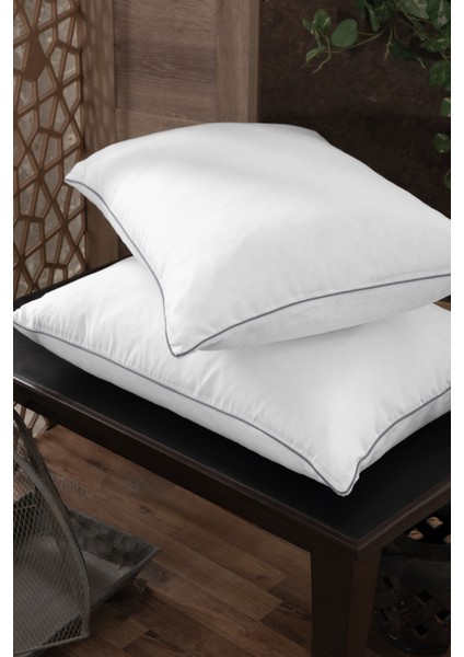 Wellsoft Yastık - Beyaz/antrasit - 800 gr