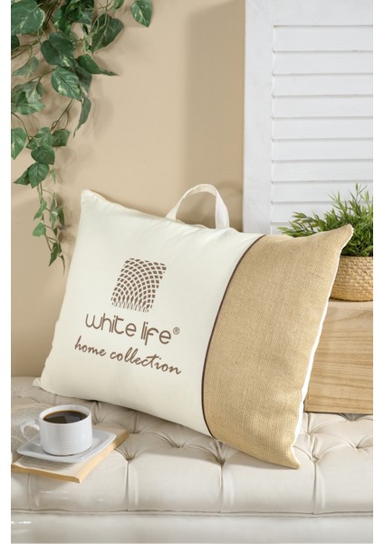 Wellsoft Yastık - Beyaz/antrasit - 800 gr