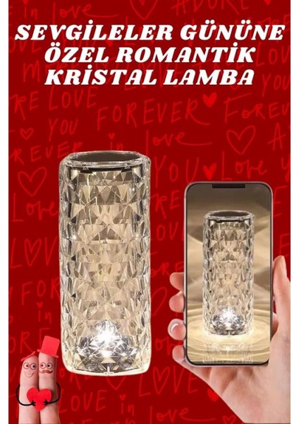 Sevgililer Günü Için Hediye Kristal Lamba Sevgiliye Hediye USB Şarjlı Gece Lambası fiyatları