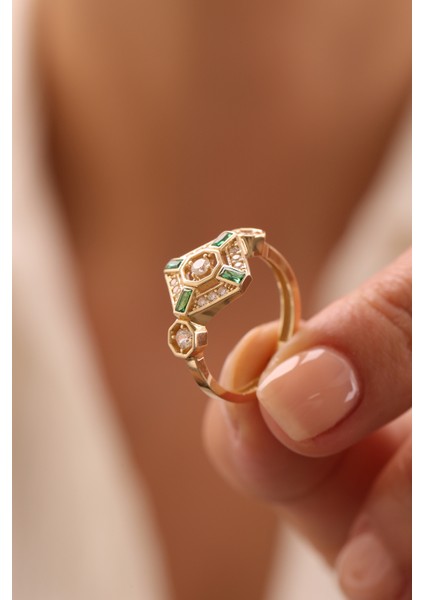 14 Ayar Altın Zena Yüzük modelleri