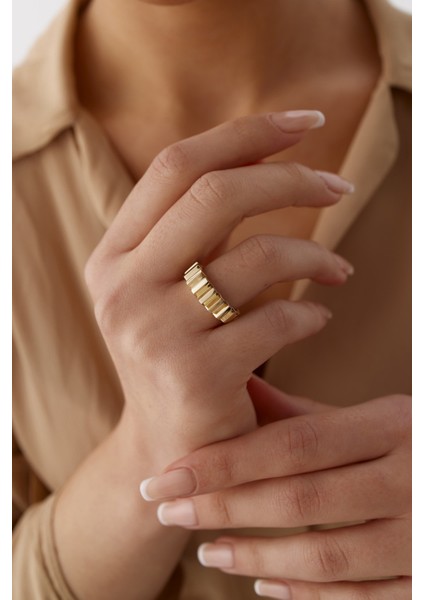 14 Ayar Altın Taşsız Yüzük