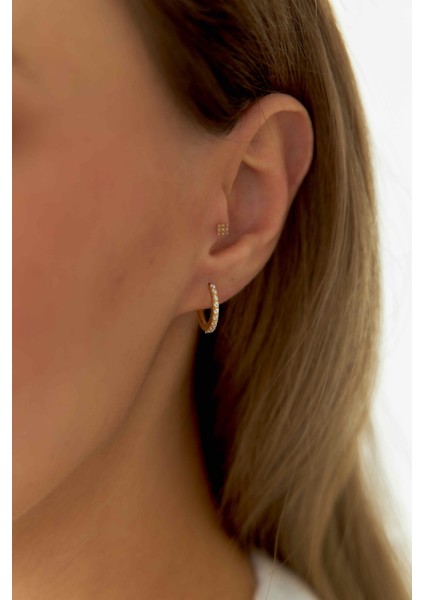 14 Ayar Altın Tamtur Küpe