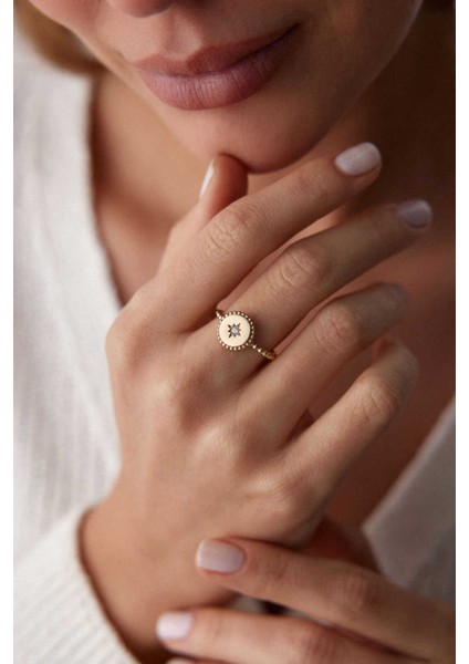 14 Ayar Altın Kuzey Yıldız Yüzük