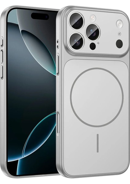 iPhone Gümüş 13 Pro Max Uyumlu 17 Pro Max Görünüme Çeviren Kamera Koruma Magsafe Kılıf fiyatları