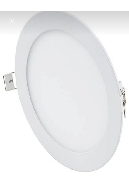 Sıva Altı Yuvarlak 12W Beyaz LED Panel Spot- Beyaz Işık LED 12 W Slim 6500K Delik 15CM Dış Çapı 17CM fiyatları