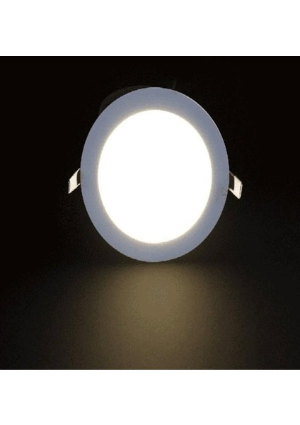 Sıva Altı Yuvarlak 12W Beyaz LED Panel Spot- Beyaz Işık LED 12 W Slim 6500K Delik 15CM Dış Çapı 17CM modelleri