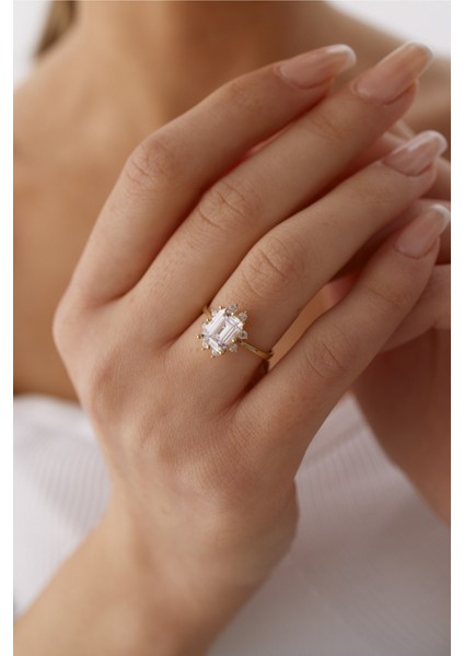 14 Ayar Altın Baget Yüzük