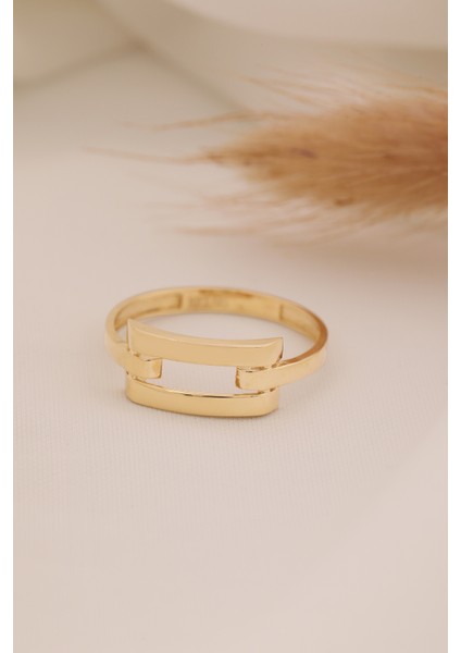 14 Ayar Altın Kaburga Yüzük fırsatları