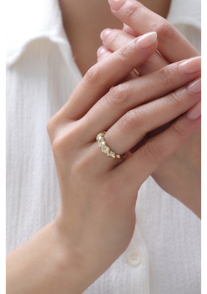 14 Ayar Altın Burgu Yüzük modelleri