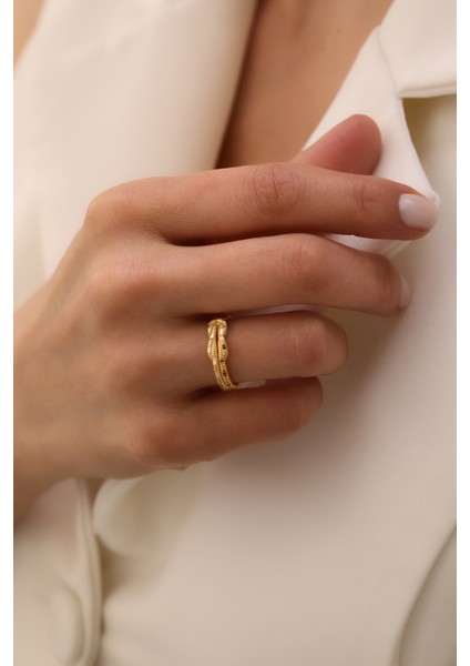 14 Ayar Altın Aşk Düğümü Yüzük