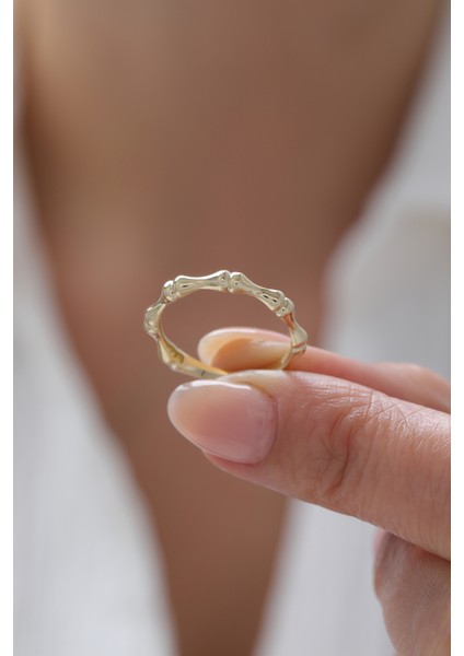 14 Ayar Altın Kemik Yüzük modelleri