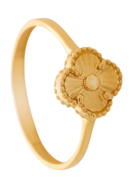 14 Ayar Altın Kalemli Yonca Yüzük fırsatları