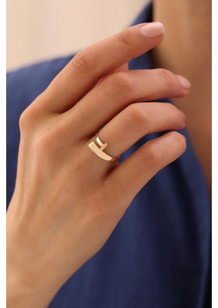 14 Ayar Altın Çivi Yüzük