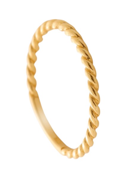 14 Ayar Altın Minimal Burgu Yüzük fırsatları