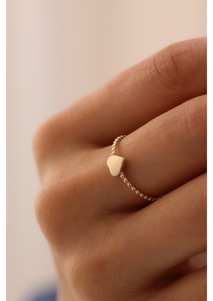 14 Ayar Altın Kalp Yüzük fiyatları