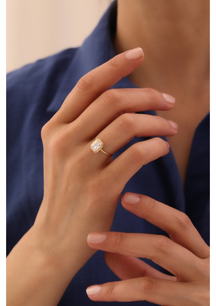 14 Ayar Altın Düz Klasik Baget Yüzük