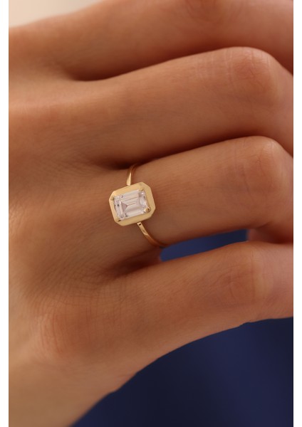 14 Ayar Altın Düz Klasik Baget Yüzük fiyatları