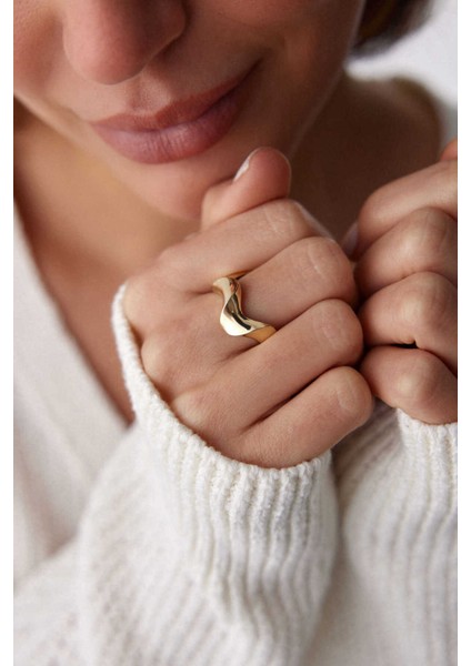 14 Ayar Altın Burgu Yüzük