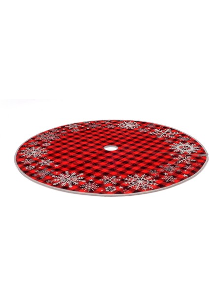 Yılbaşı Ağacı Altı Örtüsü | Yılbaşı Desenli Çam Ağacı Ayak Örtüsü Dot Tabanlı Halı | PAR0359 modelleri