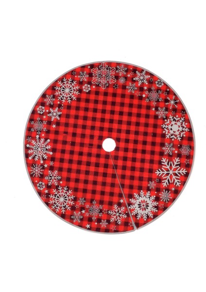 Yılbaşı Ağacı Altı Örtüsü | Yılbaşı Desenli Çam Ağacı Ayak Örtüsü Dot Tabanlı Halı | PAR0359 indirimleri