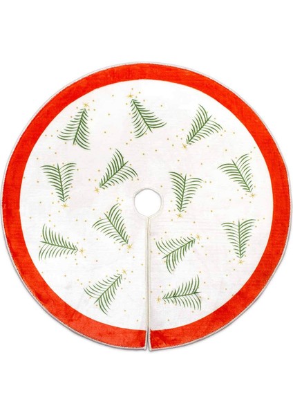 Yılbaşı Ağacı Altı Örtüsü | Yılbaşı Desenli Çam Ağacı Ayak Örtüsü Dot Tabanlı Halı | PAR0359 fiyatları
